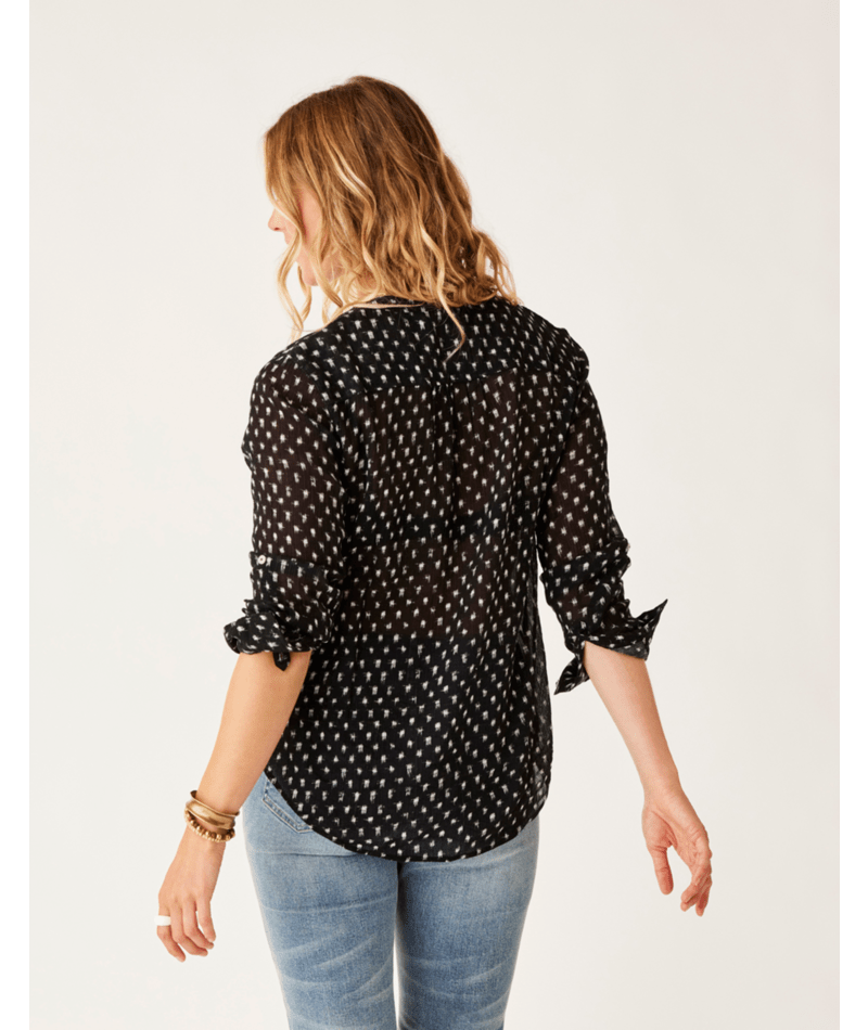 Dylan Gauze Tunic - 997BLACK