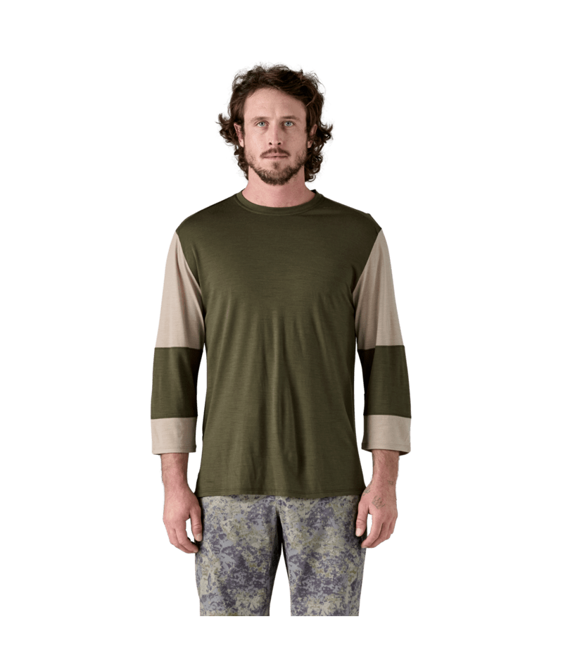 Men's Merino Blend 3/4-Sleeved Bike Jersey - PNGR