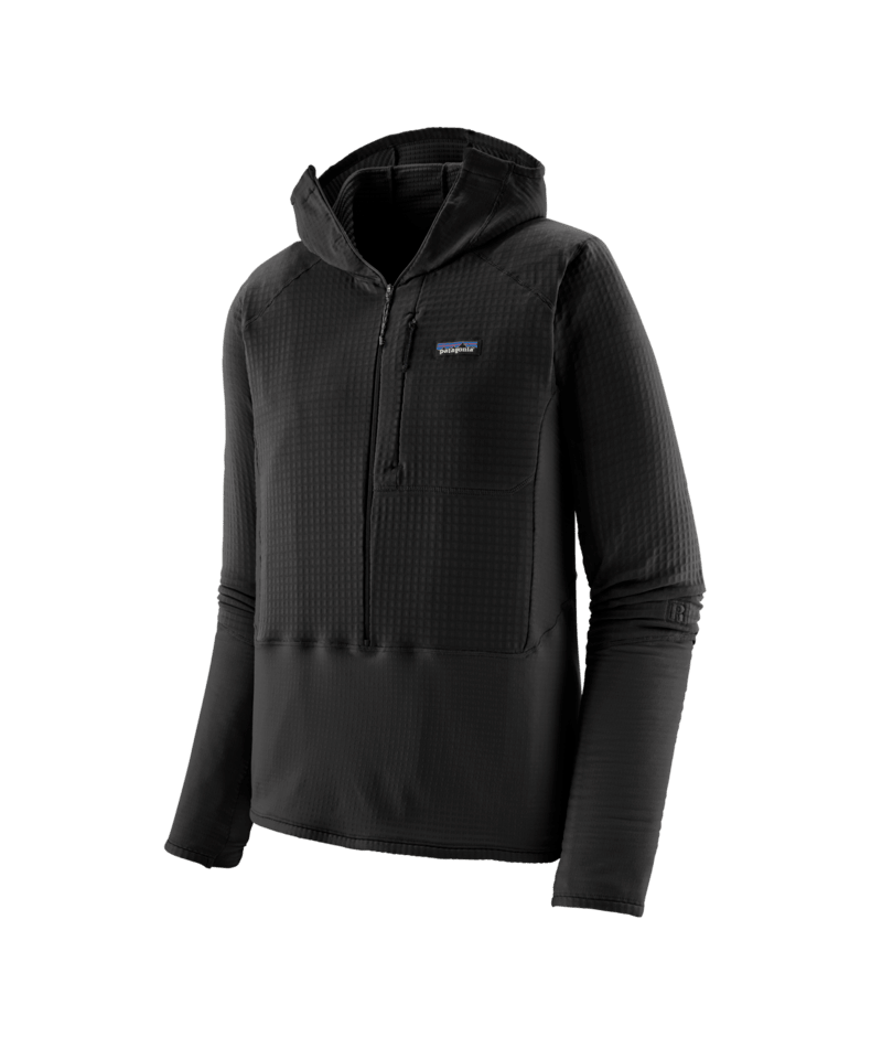 Men's R1® Fleece Pullover Hoody - BLK
