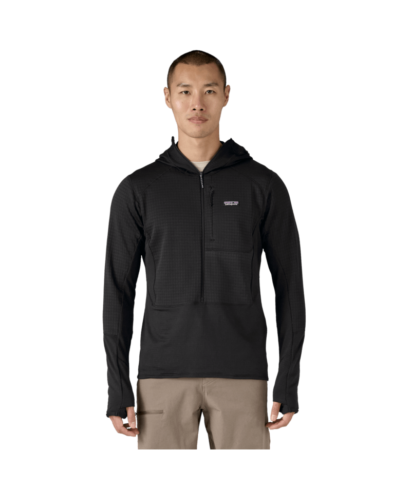 Men's R1® Fleece Pullover Hoody - BLK