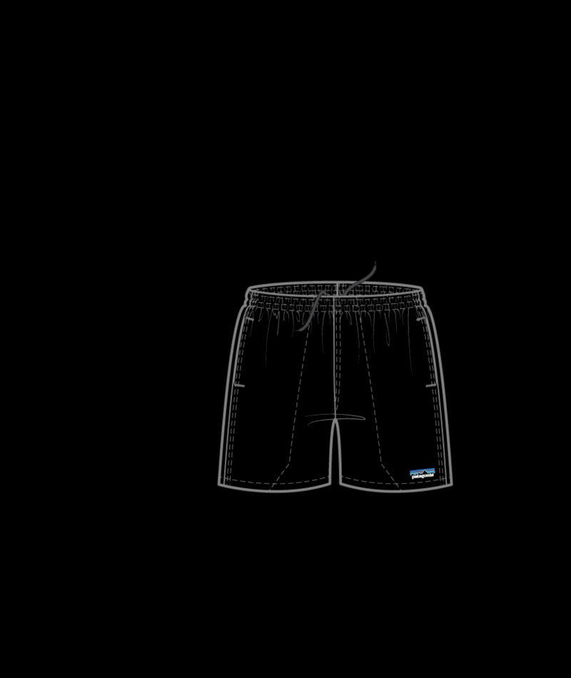 Men's Baggies Shorts - 5" - BLK