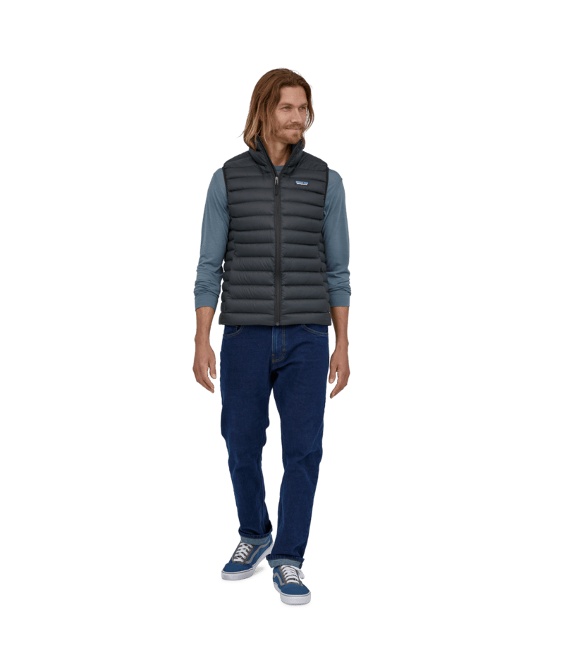 Men's Down Sweater Vest - BLK