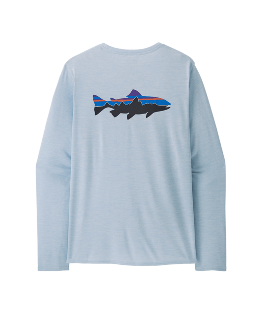 Men's Long-Sleeved Capilene® Cool Daily Graphic Shirt - Waters - FTFL