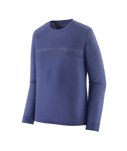 Men's Long-Sleeved Capilene® Cool Merino Blend Graphic Shirt - STPU