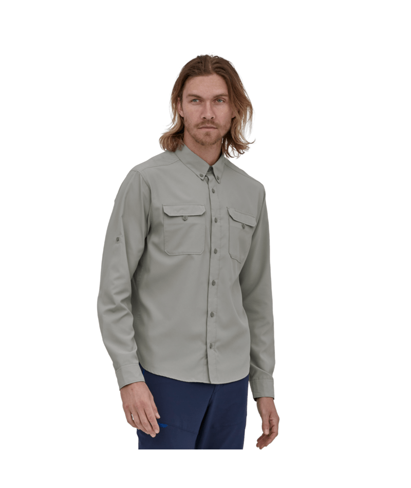 Men's Long-Sleeved Self-Guided UPF Hike Shirt - SGRY