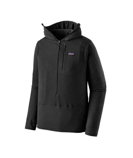 Men's R1® Fleece Pullover Hoody - BLK