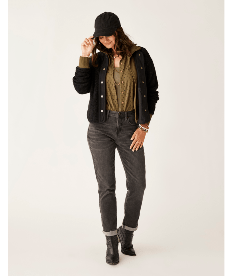 Posie Boucle Jacket - 001BLACK