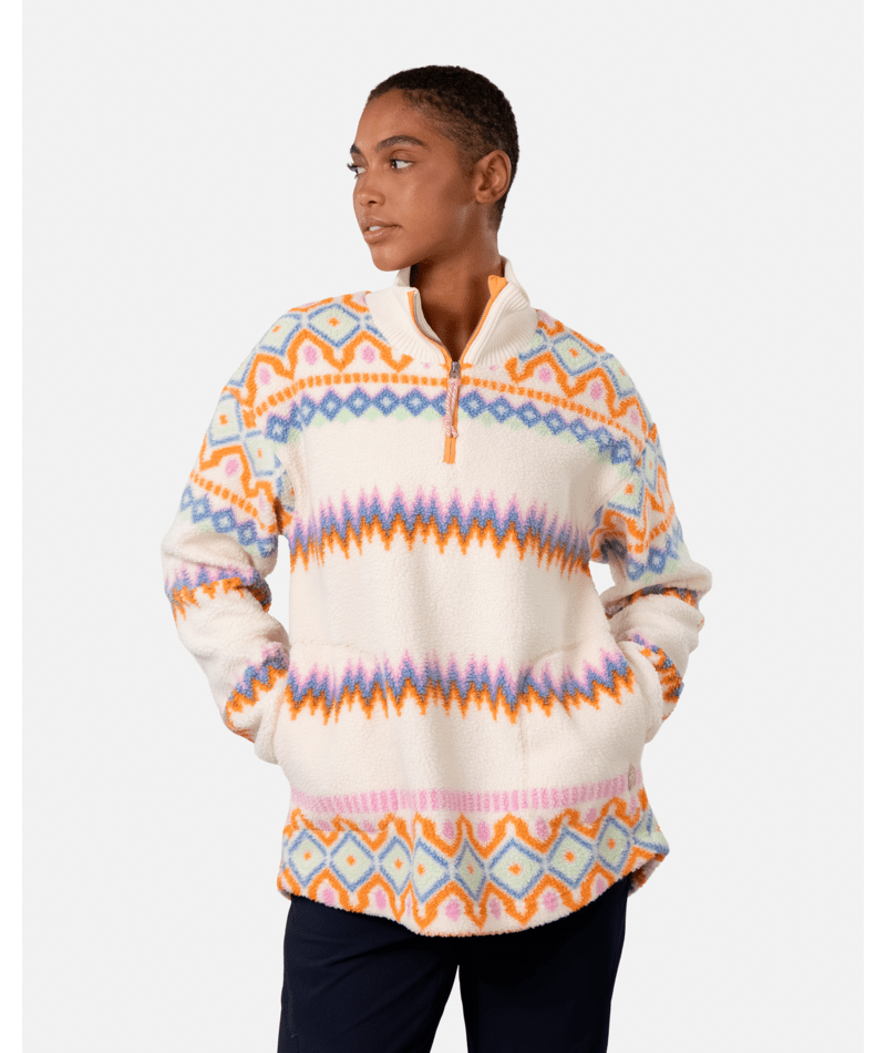 Ruthie Midlayer Half-Zip - NWHITE