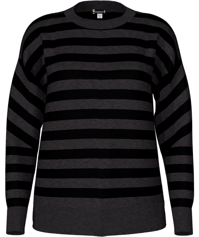 Women's Edgewood Boyfriend Crew Sweater - 001BLACK
