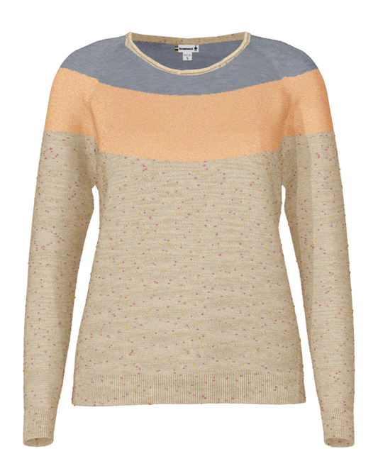 Women's Edgewood Colorblock Crew Sweater - M59ALMON