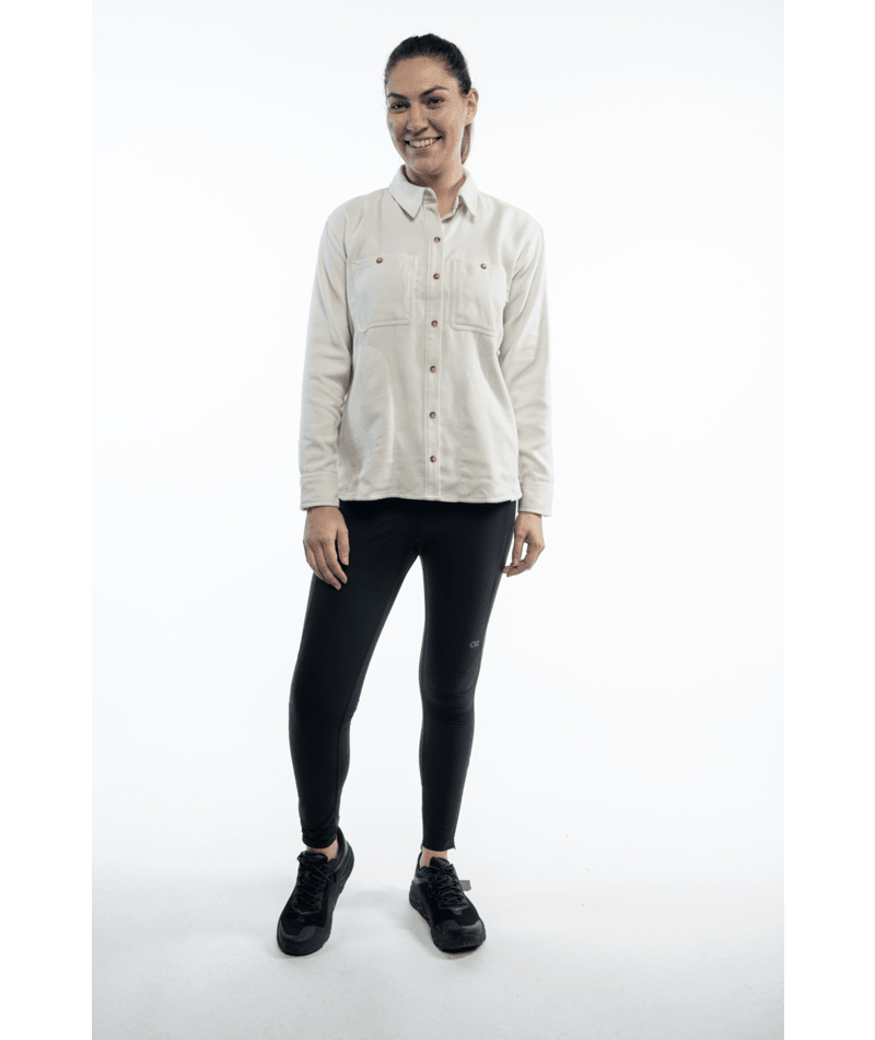 Women's Feedback Flannel Twill Shirt - 0003BONE