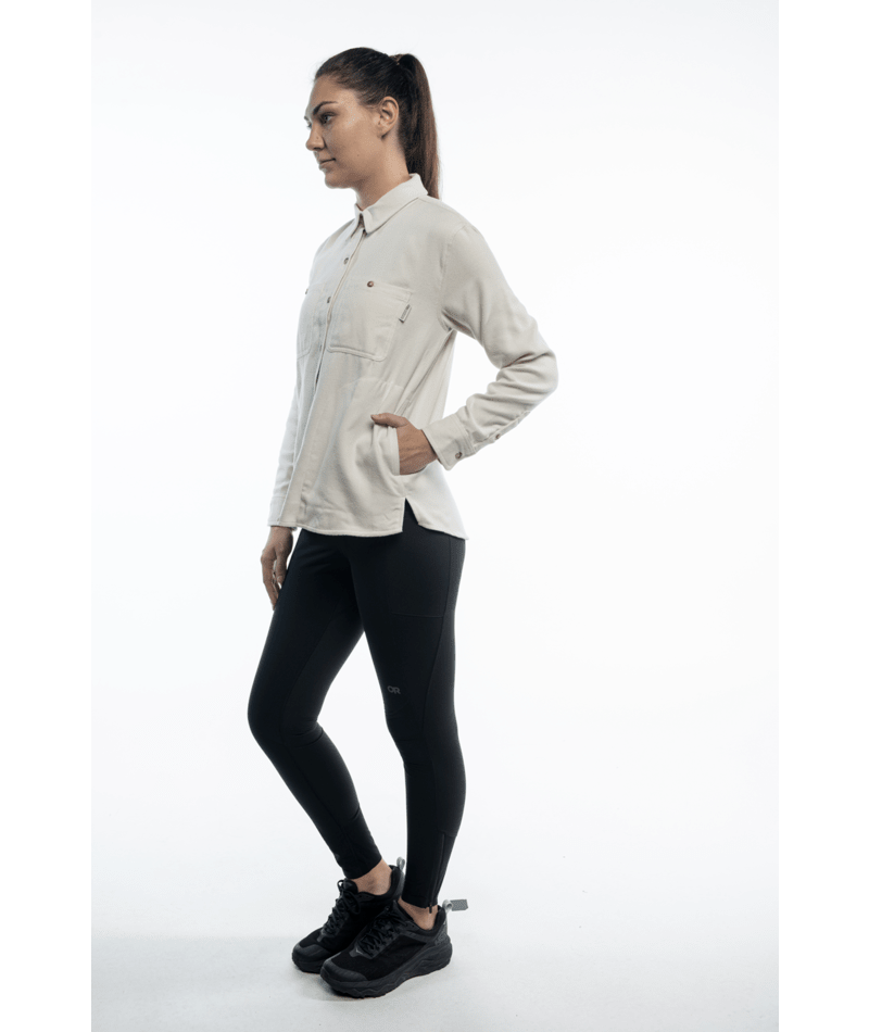 Women's Feedback Flannel Twill Shirt - 0003BONE