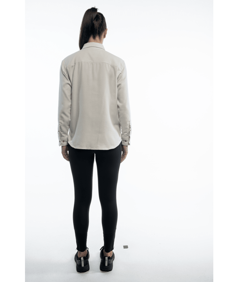 Women's Feedback Flannel Twill Shirt - 0003BONE