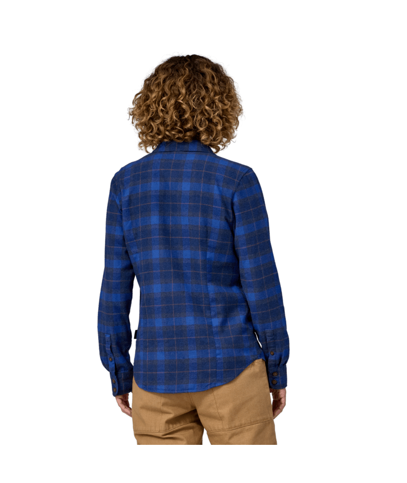 Women's Long-Sleeved Organic Cotton Midweight Fjord Flannel Shirt - VINY