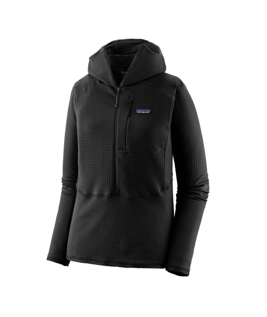 Women's R1® Fleece Pullover Hoody - BLK