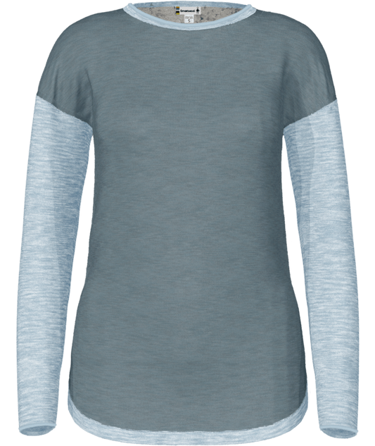 Women's Shadow Pine Colorblock Crew Sweater - L43LEAD