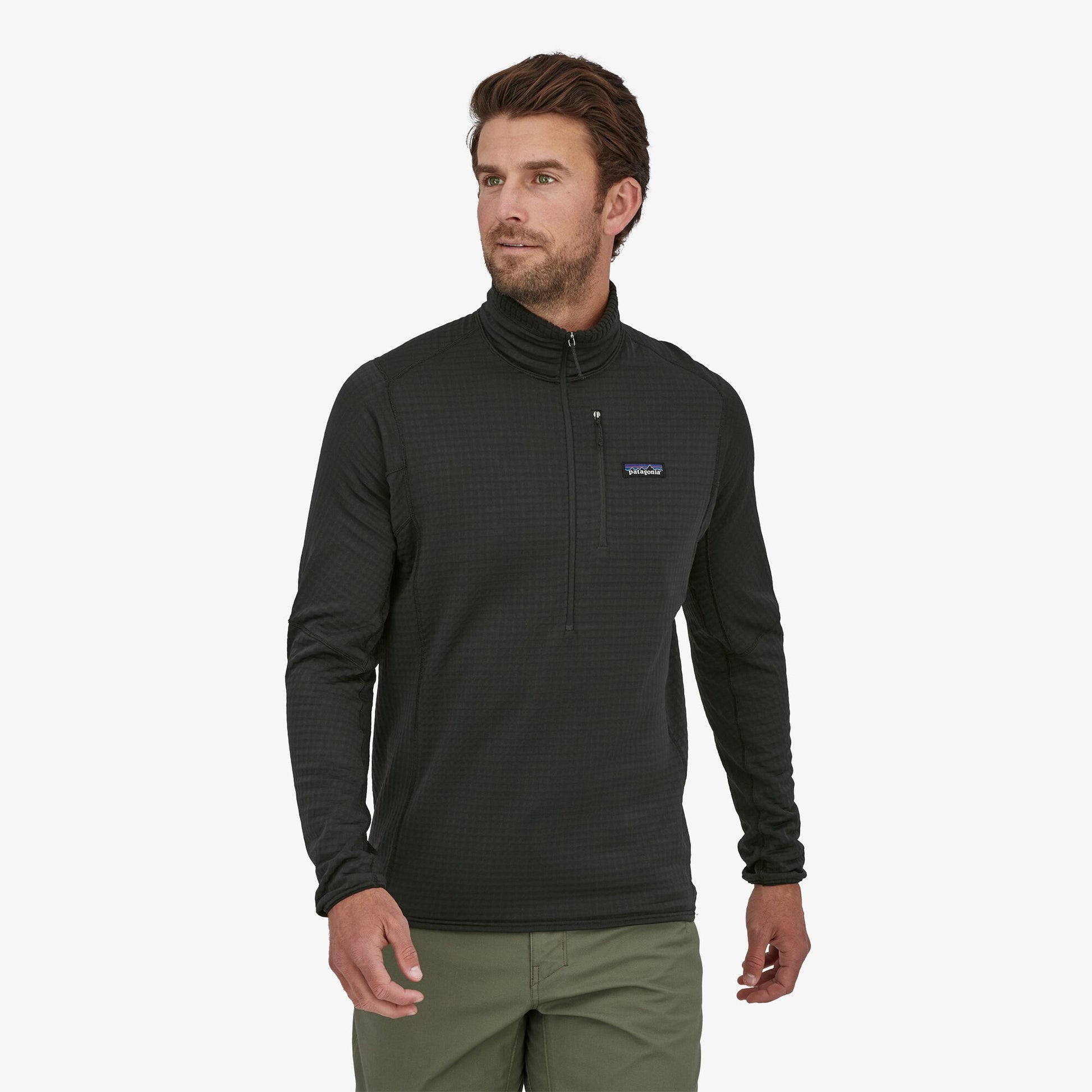 Men's R1® Fleece Pullover - BLK