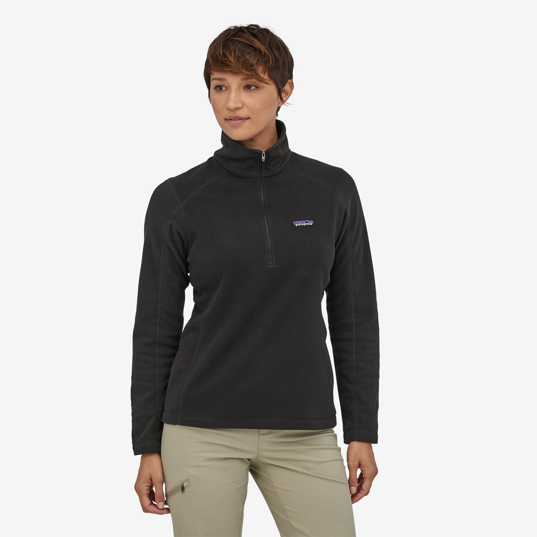 Women's Micro D® 1/4-Zip Fleece - BLK